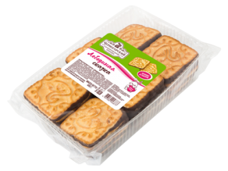 Сахарное печенье "Лебединая сказка" в кондитерской глазури