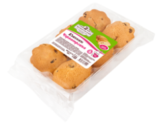 Печенье сдобное "Кексики Черногорские" с изюмом