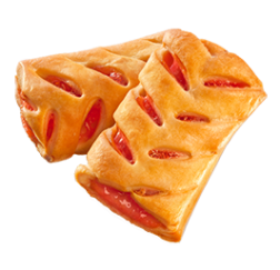 Печенье дрожжевое "Сказочная косичка" вишня