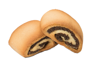 Сдобное печенье "Рулетики" маковые