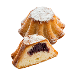 Сдобное печенье "Кексики Черногорские" с черемухой